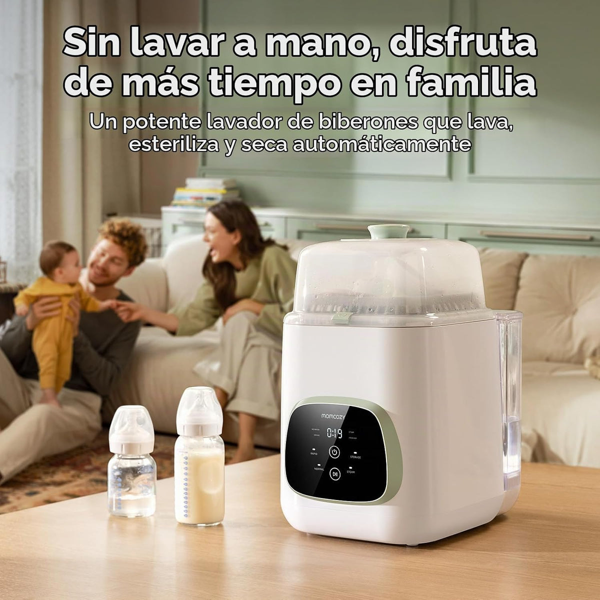 Momcozy KleanPal Pro - Lavadora de biberones y calentador de agua i...