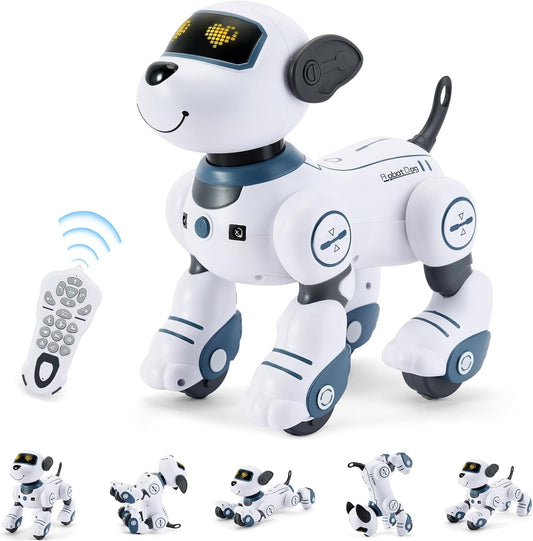FUUY Perro robot para niños, robot de control remoto, robot interac...