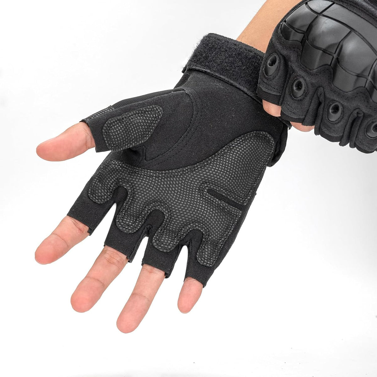 GCSIOM - Guantes tácticos sin dedos transpirables, antideslizantes,...
