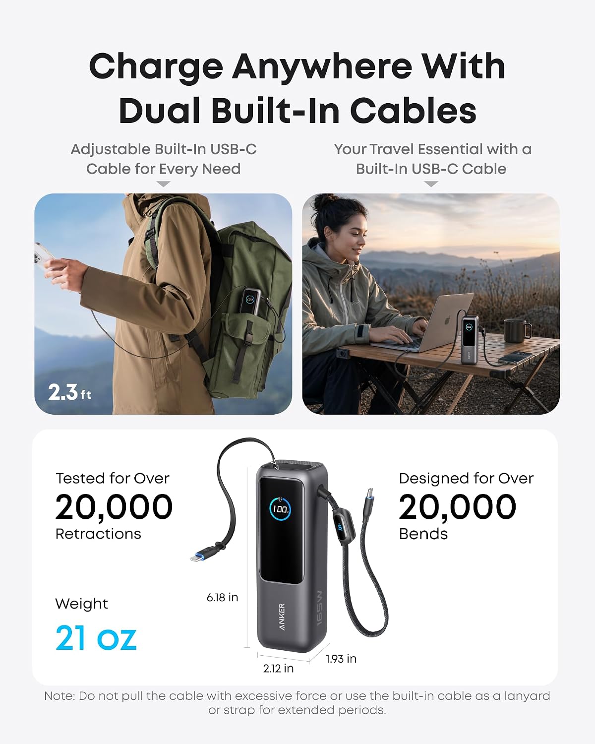 Anker Batería portátil para laptop, cargador portátil de 25,000 mAh...