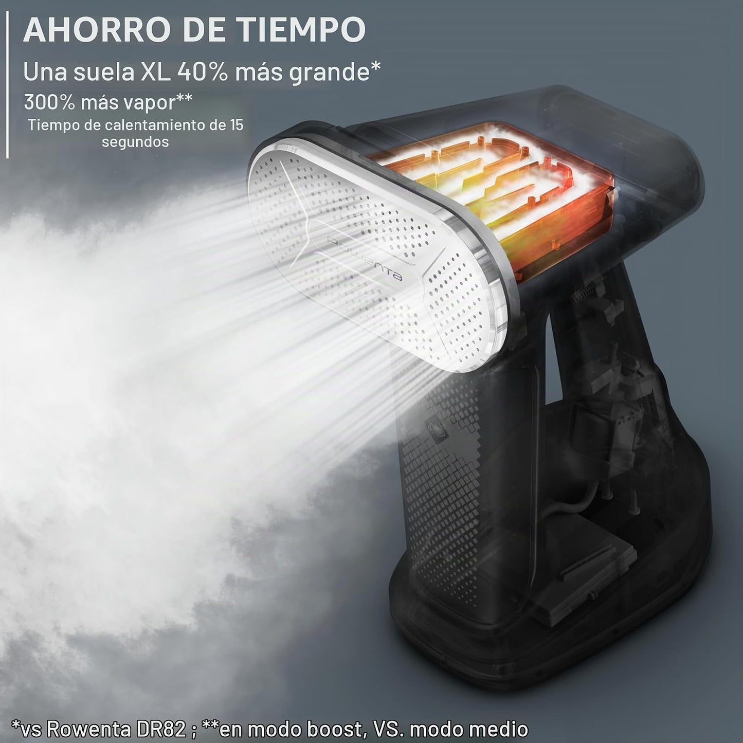 Rowenta Vaporizador para Ropa, Vaporizadores de Mano 3 en 1, Vapori...