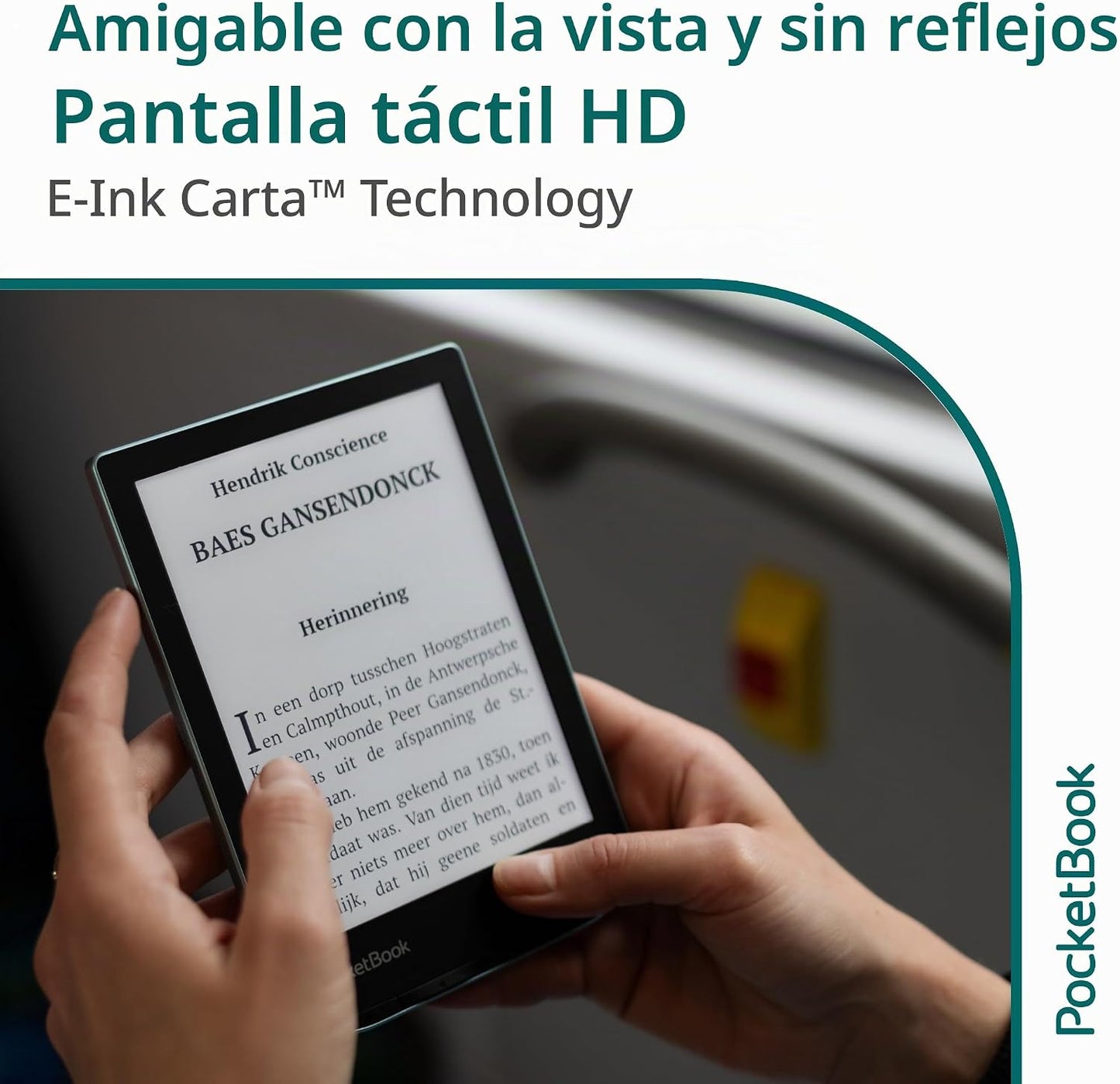 PocketBook Verse E-Readers | Pantalla táctil HD E-Ink Carta™ de 6 p...