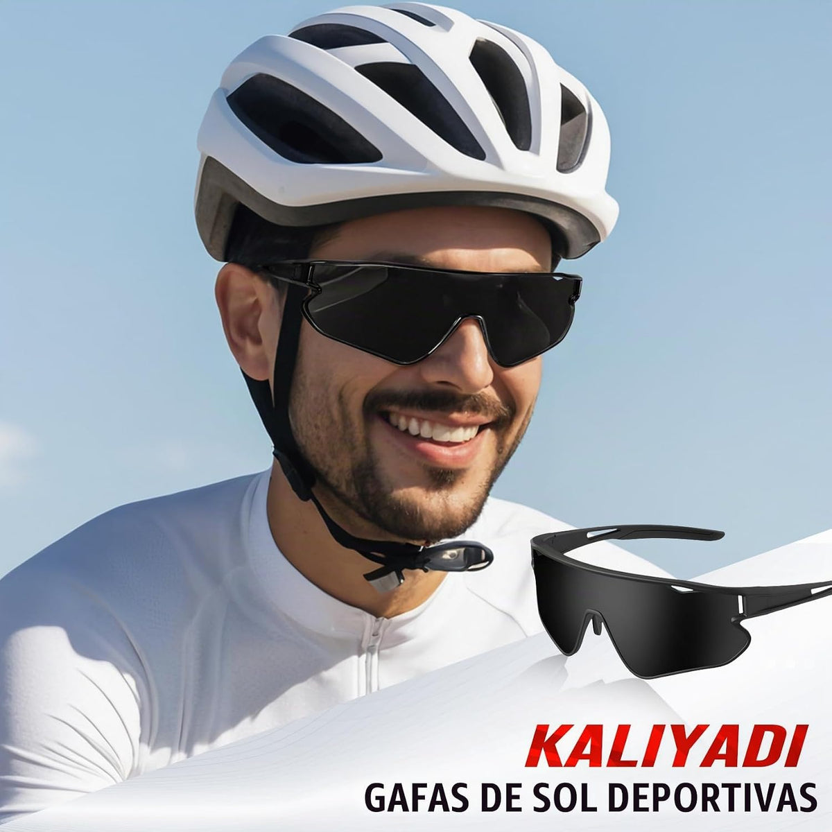 KALIYADI Gafas de sol polarizadas para hombre para correr, gafas de...