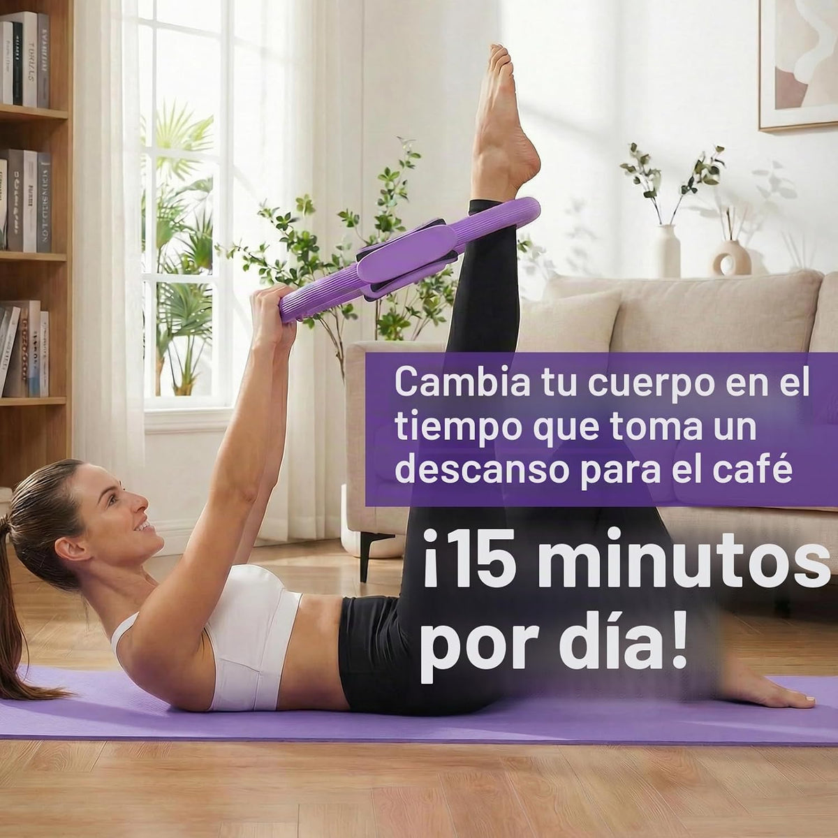 ElaraFit Home Juego de anillo y pelota de pilates para mujeres con...