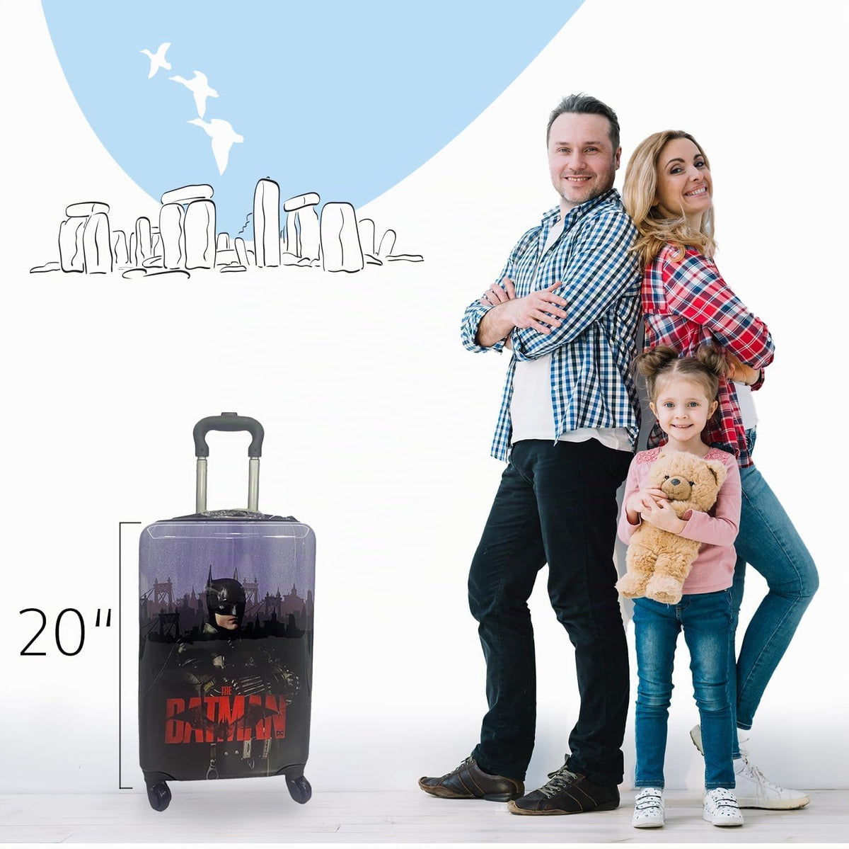 Fast Forward Equipaje de 20 Pulgadas para Niños - Trolley de Viaje...