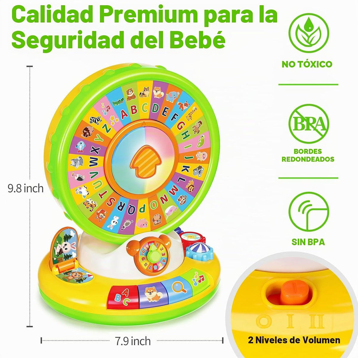 Juguetes de aprendizaje para niños de 1 a 3 años, zoológico del alf...