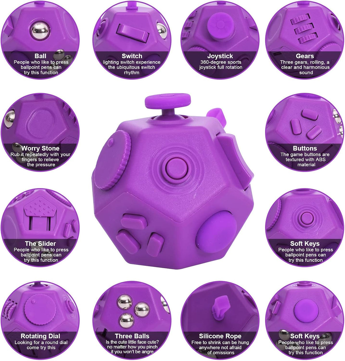 UOOEFUN Pequeños juguetes fidget para niños y adultos con ansiedad,...