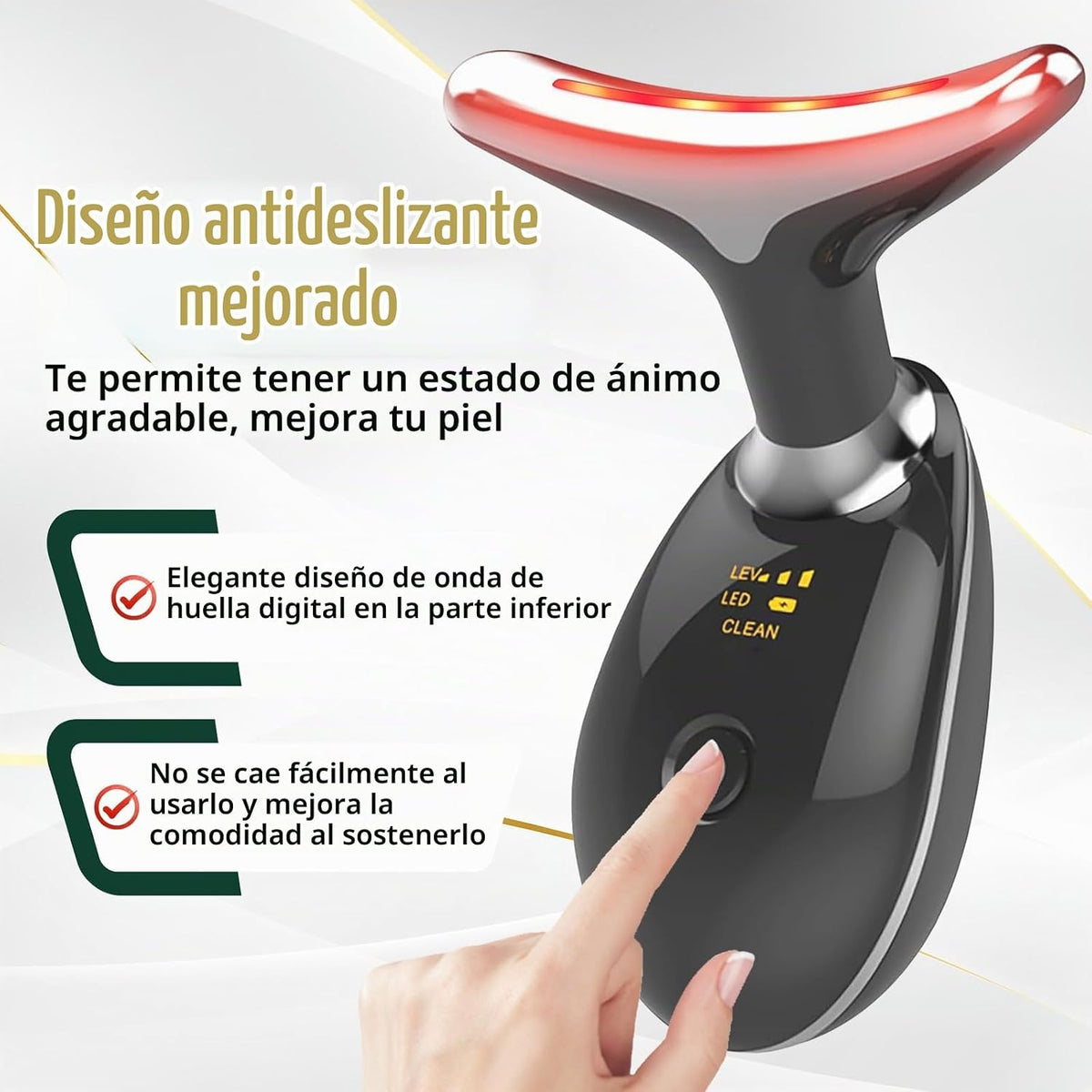 Dispositivo portátil de belleza facial, herramienta de masajeador f...
