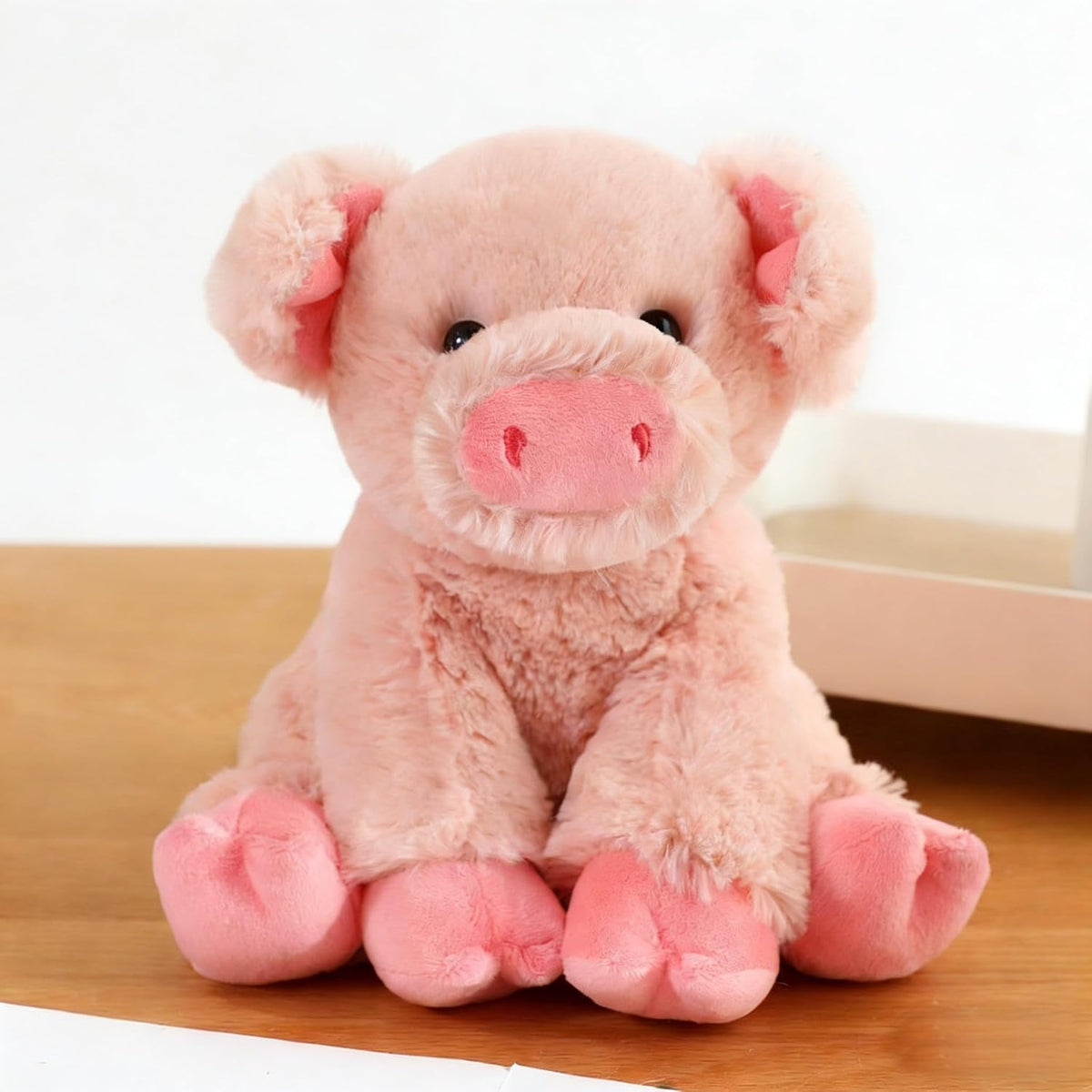 YUKOUQIAN Peluche de cerdo de 8 pulgadas para niñas y niños, Navida...