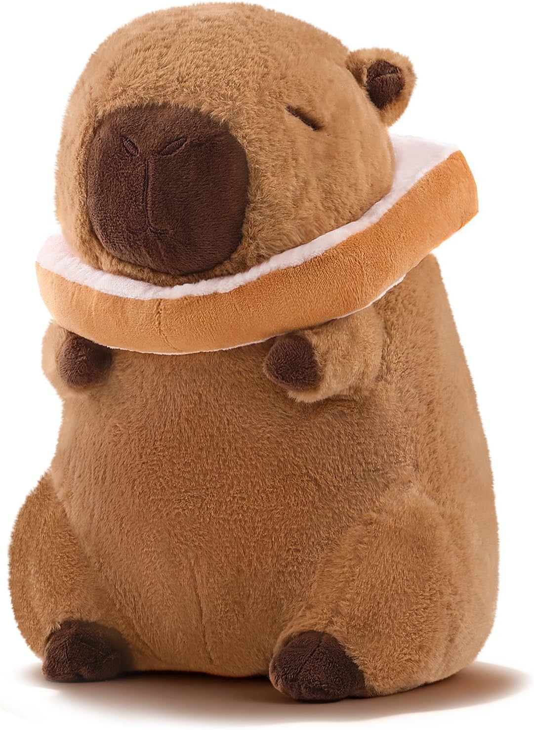 SHINUOER Lindo peluche de Capibara con tostadas de 9 pulgadas | Cap...