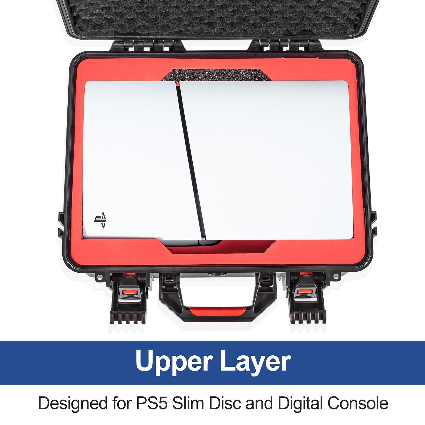 Funda rígida de viaje para PS5 Slim 2023, protección que absorbe lo...