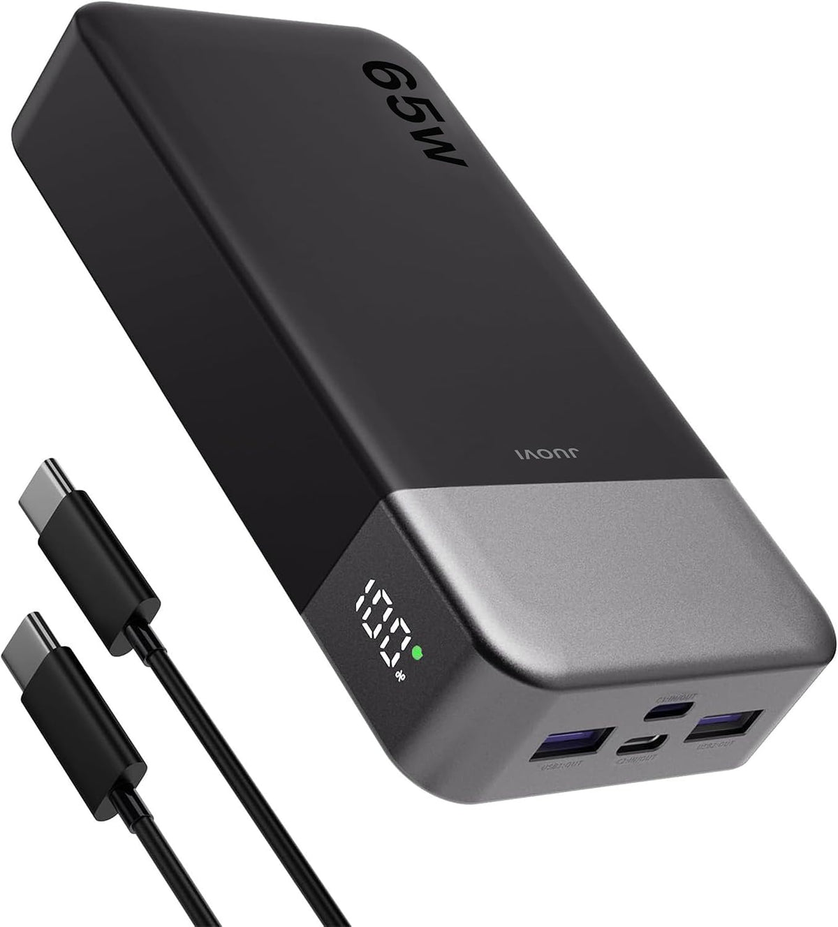 JUOVI - Batería externa de 65W y 20000mAh - Cargador portátil para...