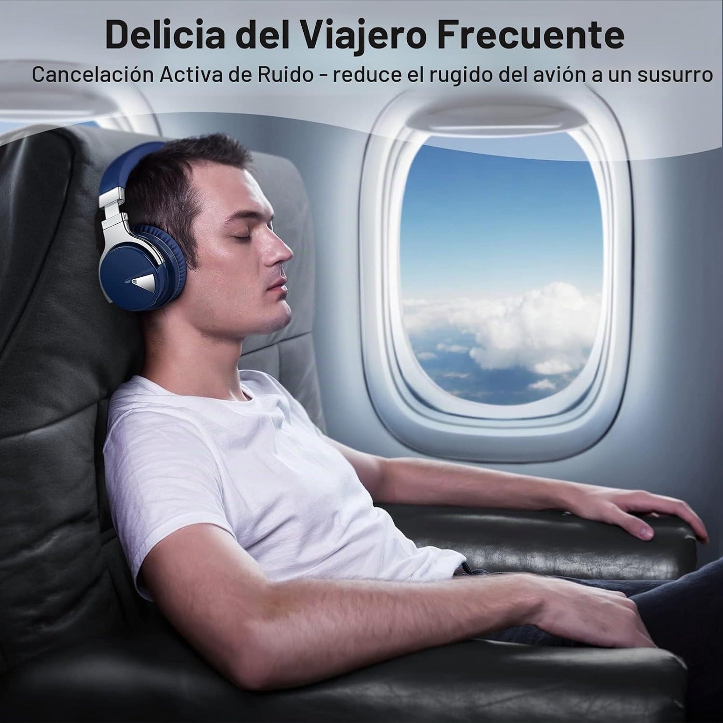 Silensys E7 Auriculares con cancelación activa de ruido Bluetooth c...