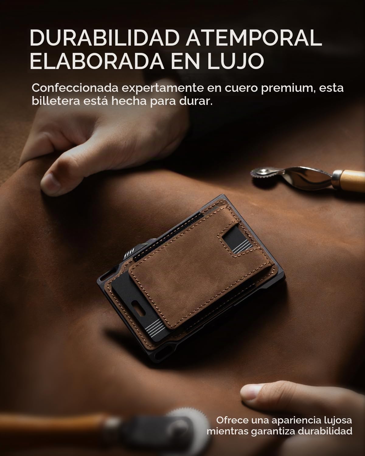 Cartera táctica delgada con juego de tarjetas de seguimiento (solo...