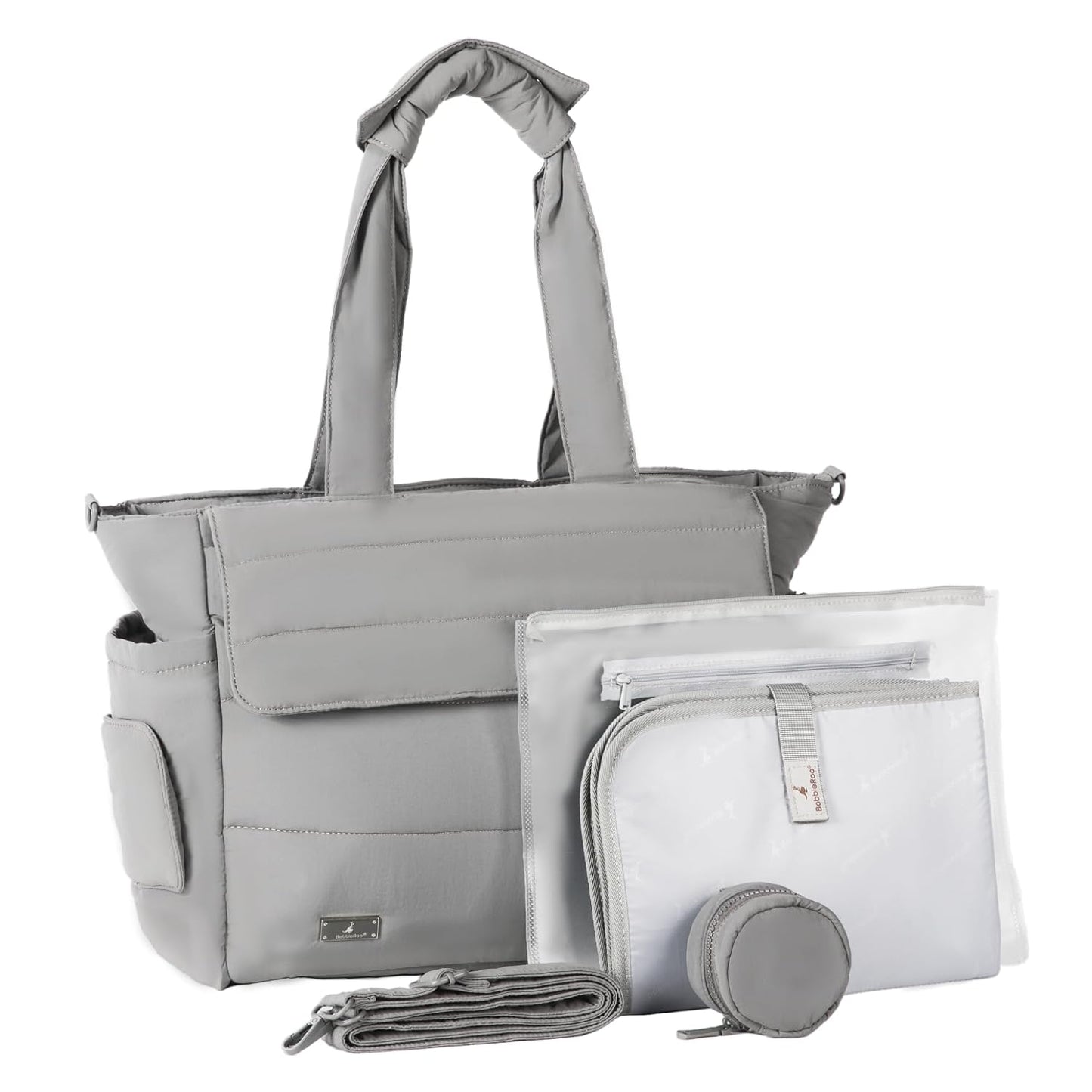 BabbleRoo Flo Tote - Bolsa de pañales, 14 bolsillos para recién nac...