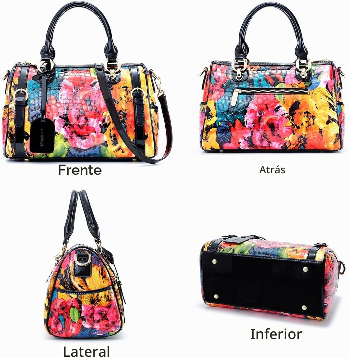 FEIMINA Monederos de cuero genuino para mujer, bolsos de diseñador...