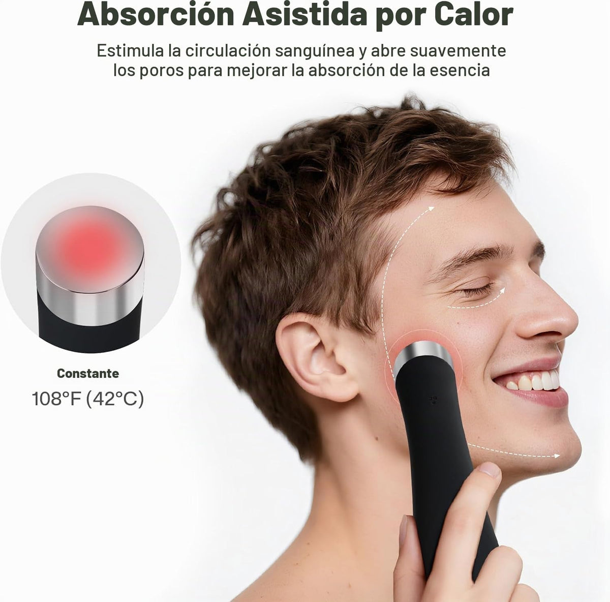 PRITECH Cepillo de limpieza facial, depurador facial de silicona re...