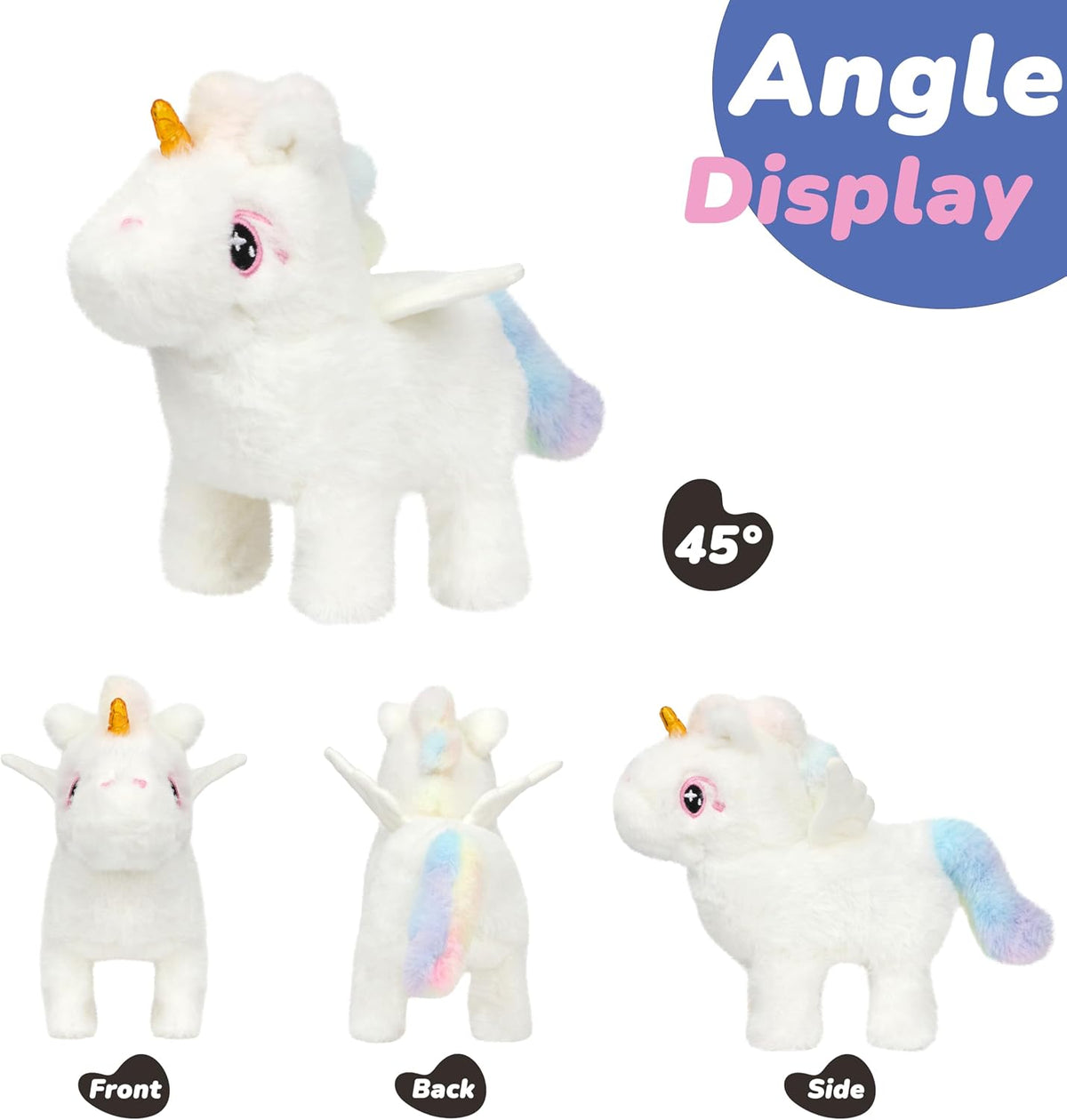 Hopearl Unicornio caminante con cuerno brillante, juguete electróni...