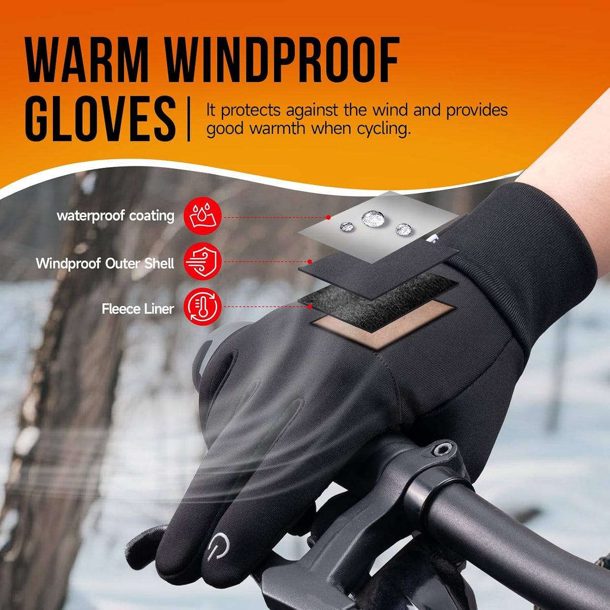 Benirap - Guantes de invierno para hombres y mujeres, cálidos para...