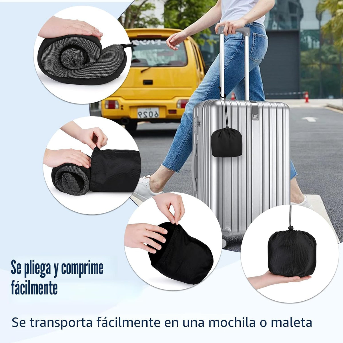 Cirorld - Almohada de cuello para viajes, almohadas de viaje para a...