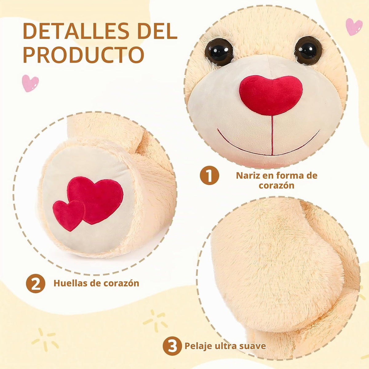 MaoGoLan Oso de peluche gigante de 47 pulgadas, animal de peluche g...