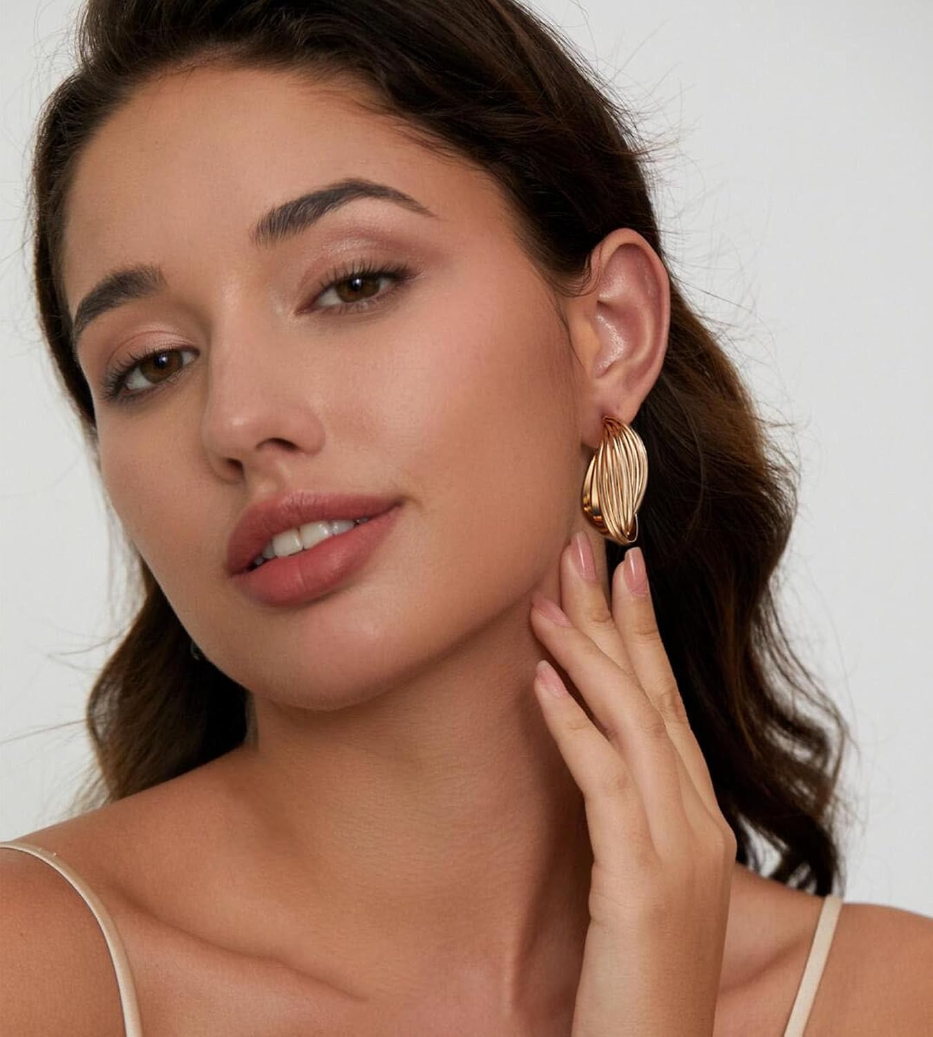 Conjunto de Aretes de Aro Dorados para Mujeres, 18 Pares Hipoalergé...