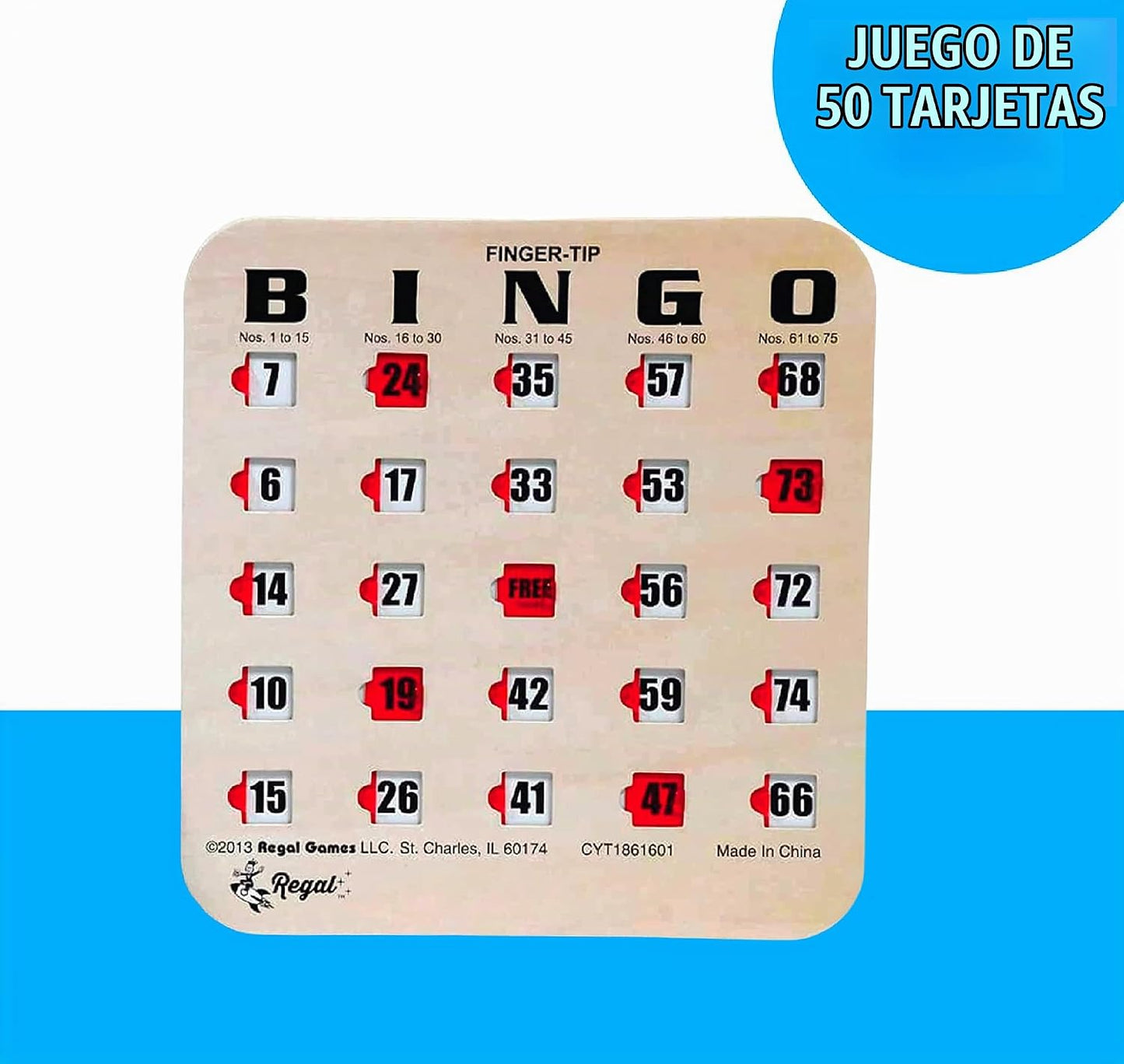 Cartas de bingo a granel de Regal Bingo con ventanas deslizantes -...