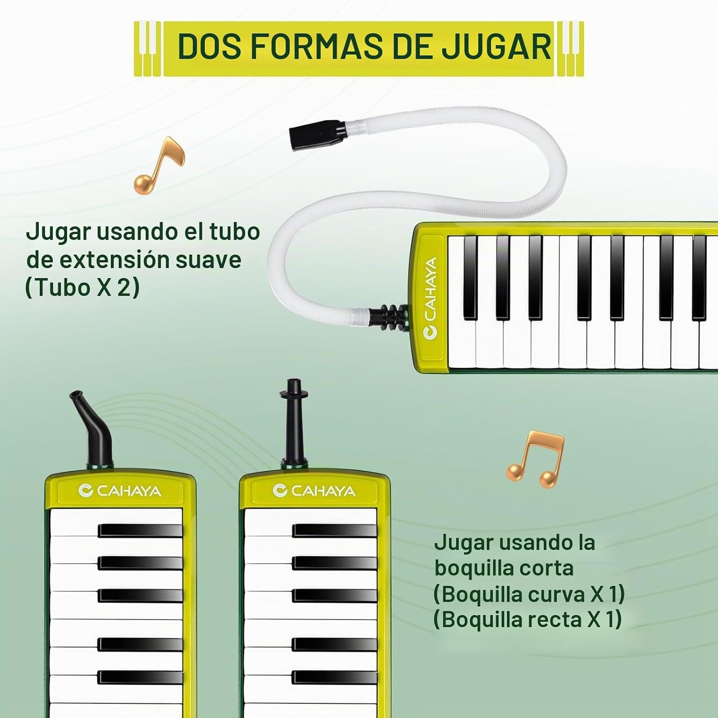 CAHAYA - Instrumento musical melódico de 32 teclas con boquilla de...