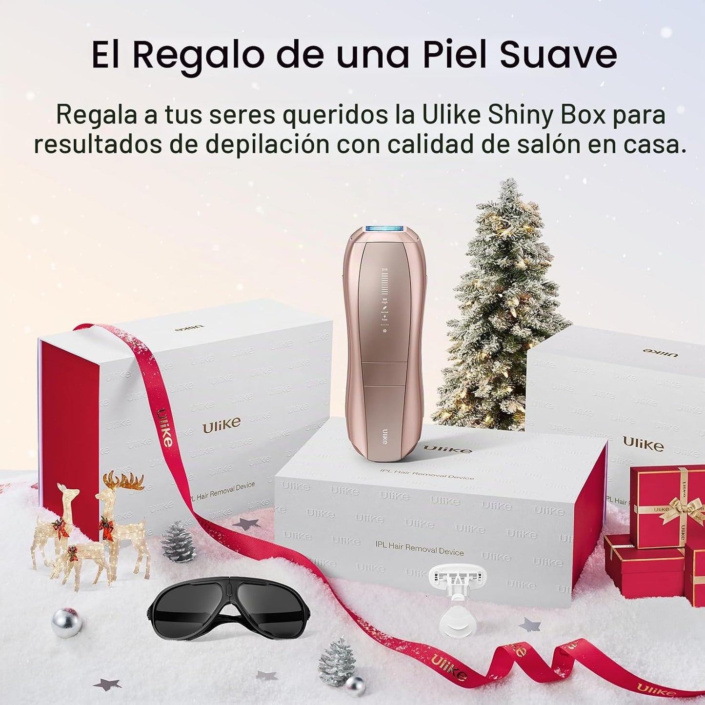 Ulike Depilación láser Air 10 IPL, regalo navideño para mujeres y h...