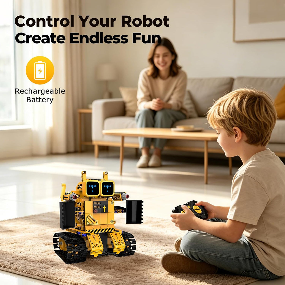 llihhua Kit de construcción de robot de control remoto, regalo STEM...