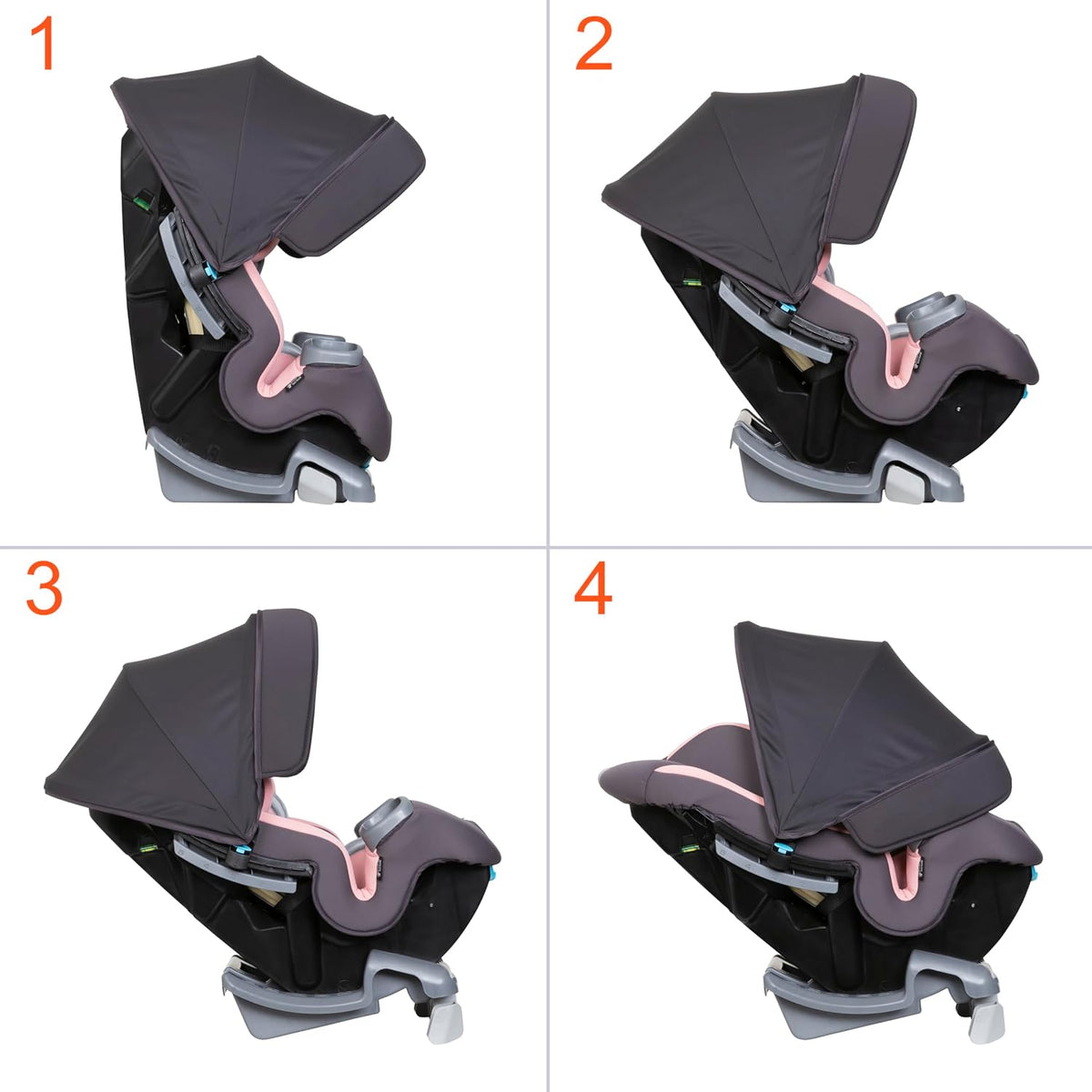 Baby Trend Cover Me™ - Asiento convertible 4 en 1 para automóvil, c...