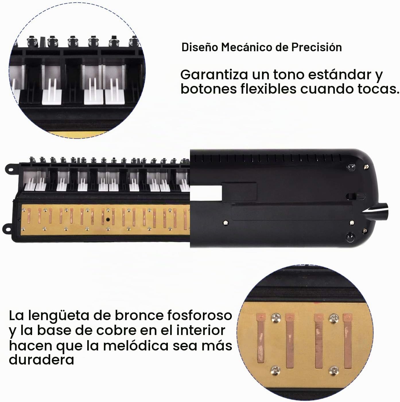 EASTROCK Instrumento de Melodica de 32 Teclas, Piano de Teclado de...