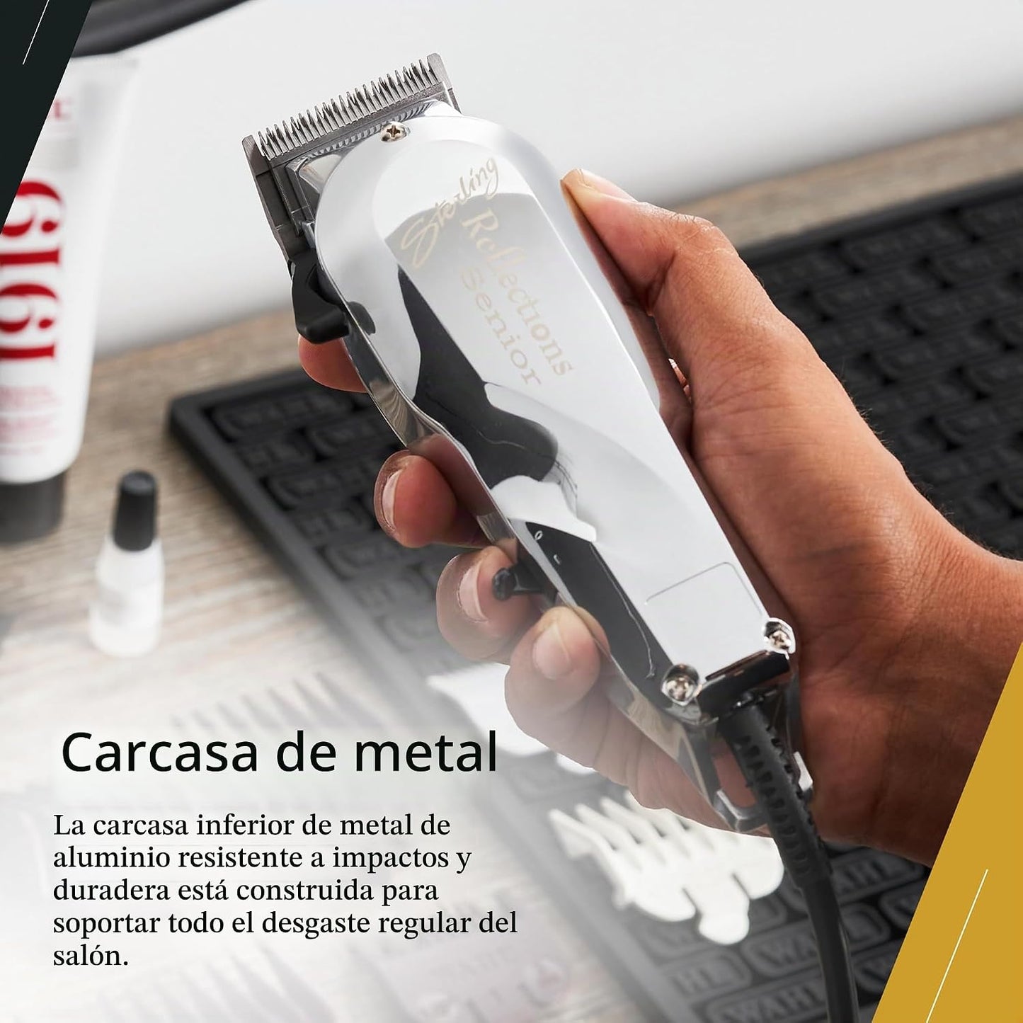 Cortador clásico con carcasa de metal y cromado, Wahl Professional...