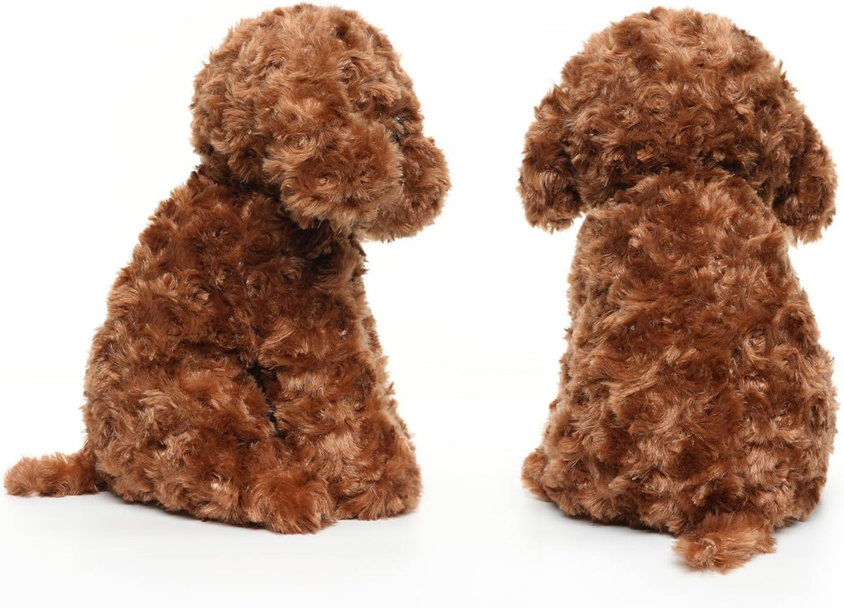 WEIGEDU Adorable juguete de peluche Labradoodle de caniche rojo esp...