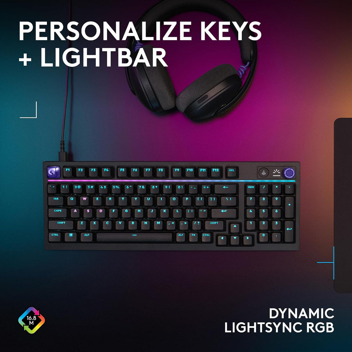 Logitech G Teclado para juegos de 316 x 98, velocidad de informe de...