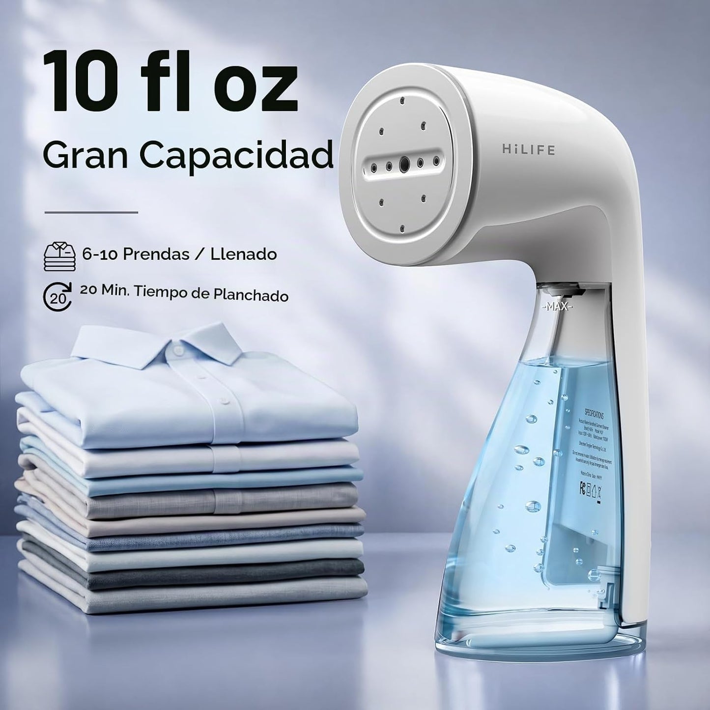 HiLIFE Vaporizador para ropa, vaporizador portátil de mano de 1100...