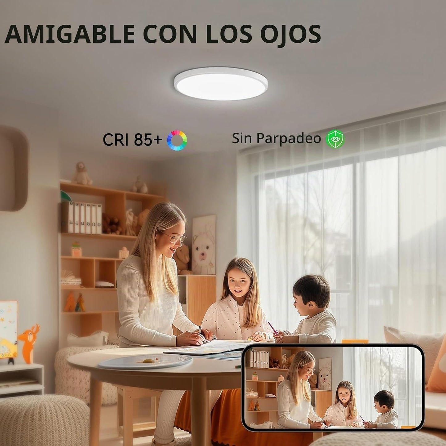 MODERN Paquete de 12 lámparas de techo LED de montaje empotrado ult...