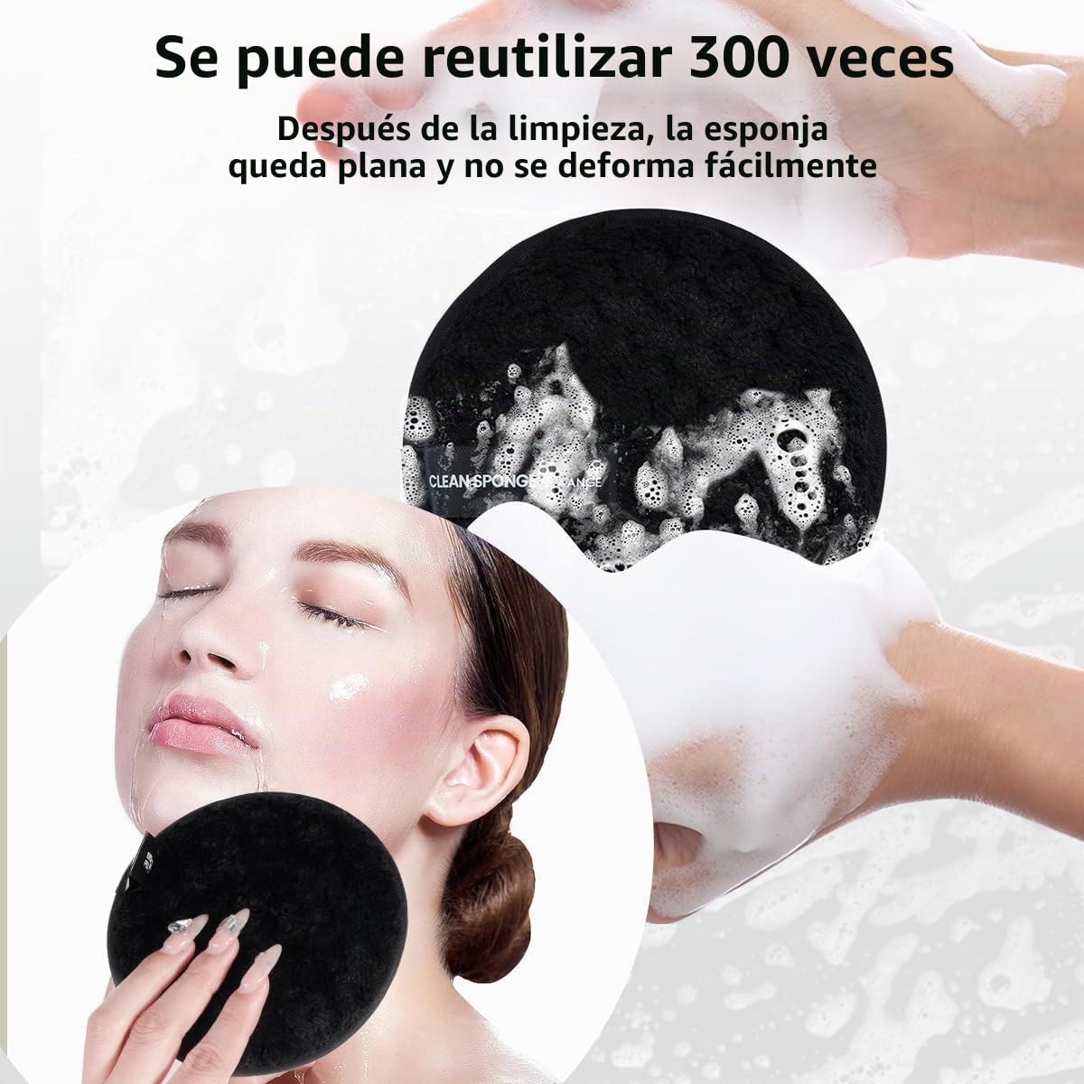 HGHDBT Juego de 40 pinceles de maquillaje negros Kit de maquillaje...