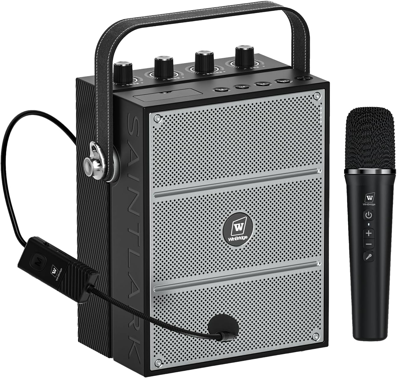 WinBridge S97 60W Potente amplificador de voz con micrófonos inalám...
