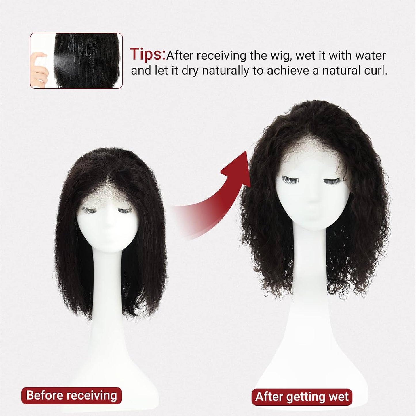 SAFIRENY Pelucas de cabello humano de 13 x 4, pelucas de encaje fro...