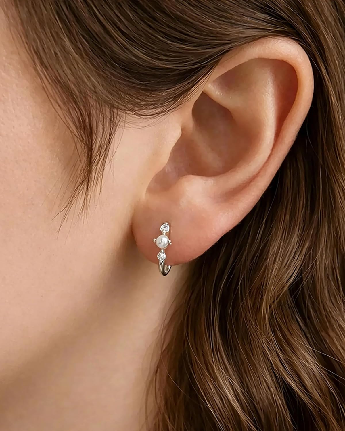 Aretes de ópalo chapados en oro de 14 quilates para mujer, aretes d...