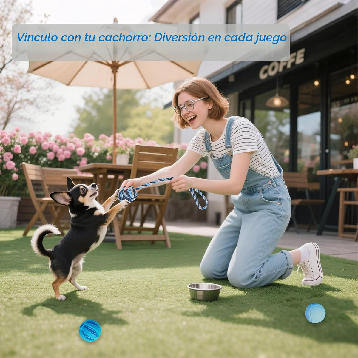 PawsAion Paquete de 20 juguetes masticables para cachorros para den...