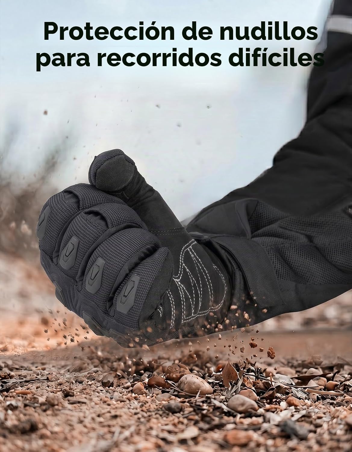 KEMIMOTO - Guantes para bicicleta de tierra para hombres, con panta...