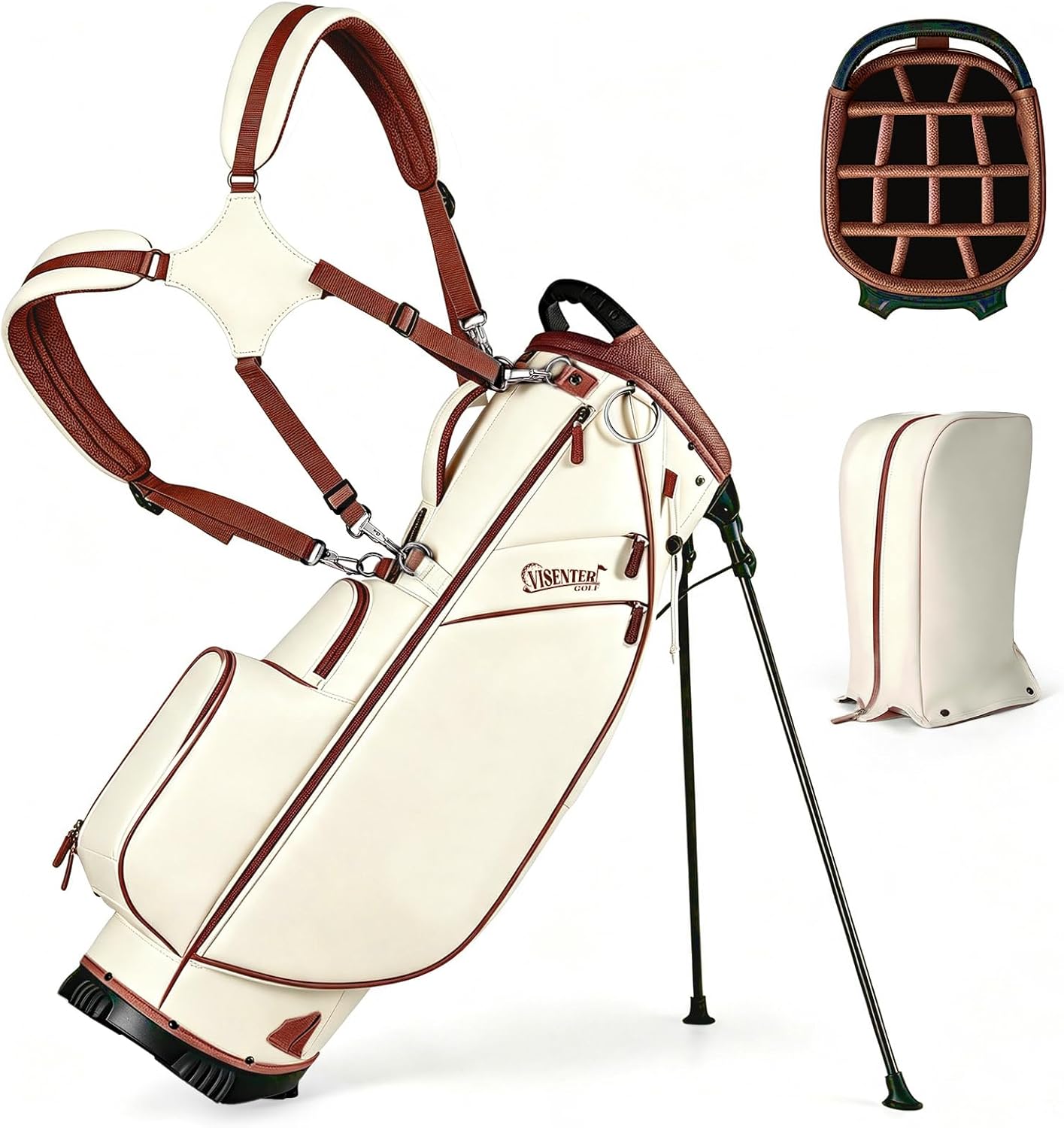 Bolsas de golf, bolsa de soporte de golf, correas de hombro ajustab...