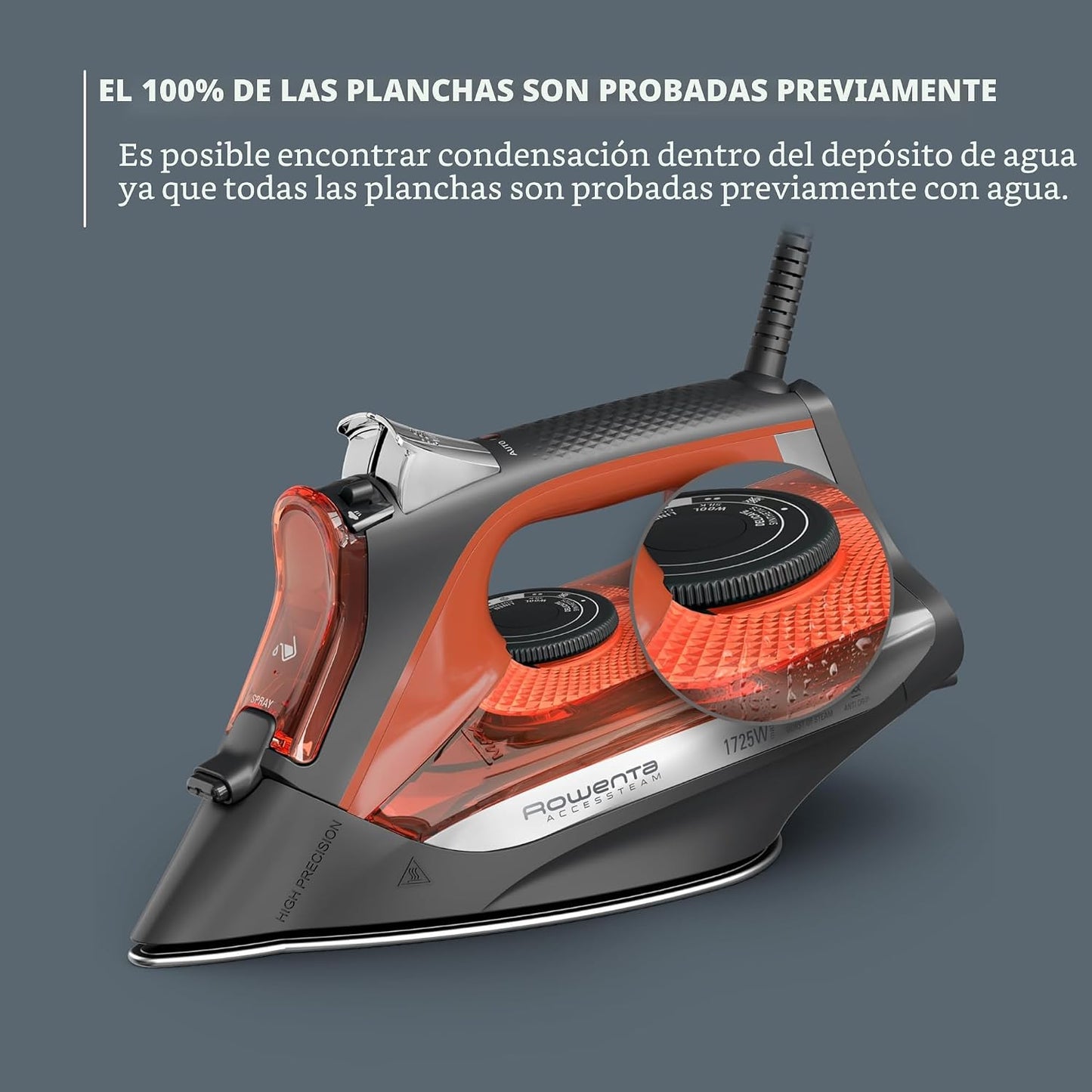 Rowenta Plancha de Vapor para Ropa, Plancha de Vapor con Suela de A...