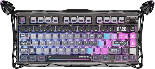 Teclado mecánico inalámbrico para juegos GravaStar Mercury K1 Pro,...
