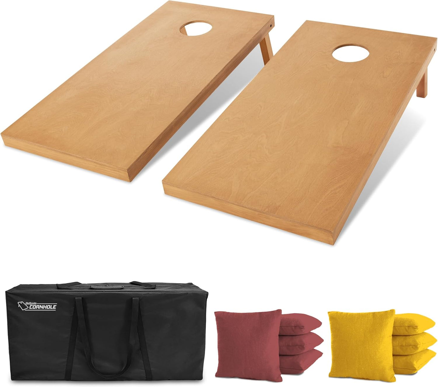 GoSports Juego de tablas de cornhole de madera de tamaño reglamenta...