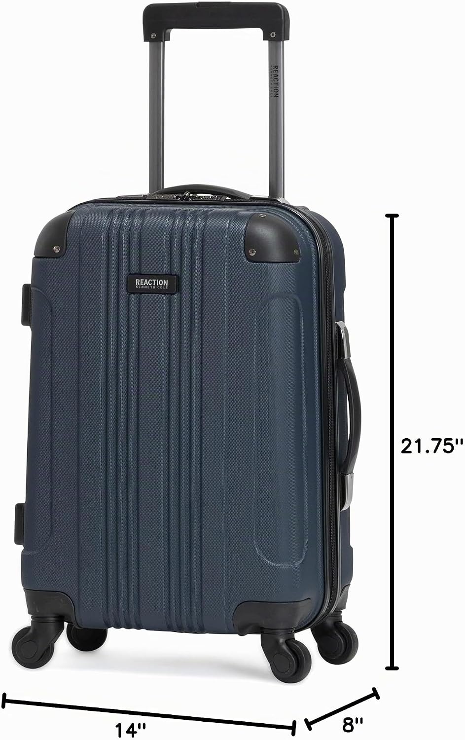 Kenneth Cole REACTION maleta ligera de rueda giratoria de 4 ruedas...