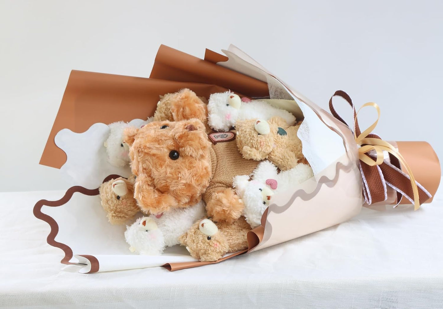 BBLION Ramo de oso lindo \u2013 Ramo de juguete de peluche con boni...