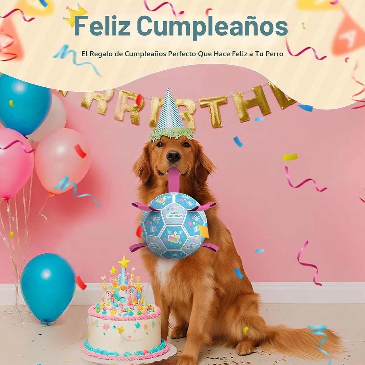 QDAN Juguetes de cumpleaños para perros, regalos de cumpleaños para...